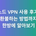 노드 VPN 사용 후기, 환불하는 방법까지 한방에 알아보기