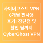 CyberGhost VPN 사이버고스트 VPN 6개월 찐사용 후기! 장단점 및 할인 팁까지