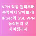 VPN 작동 원리부터 종류까지 알아보기! IPSec과 SSL VPN 동작원리 차이점